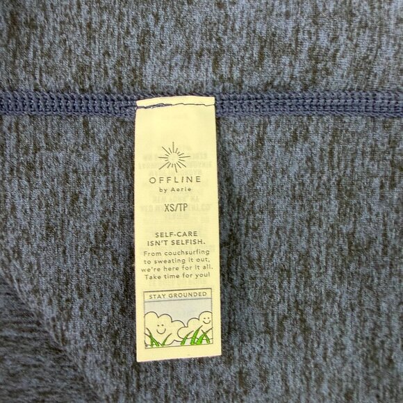 Aerie Offline The Hugger High Rise Blue Midi Skirt XS Real Good Soft Stretch - Picture 6 of 11